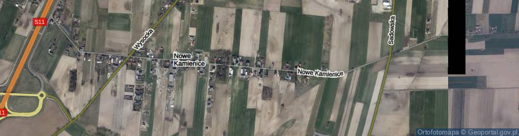Zdjęcie satelitarne Nowe Kamienice ul.